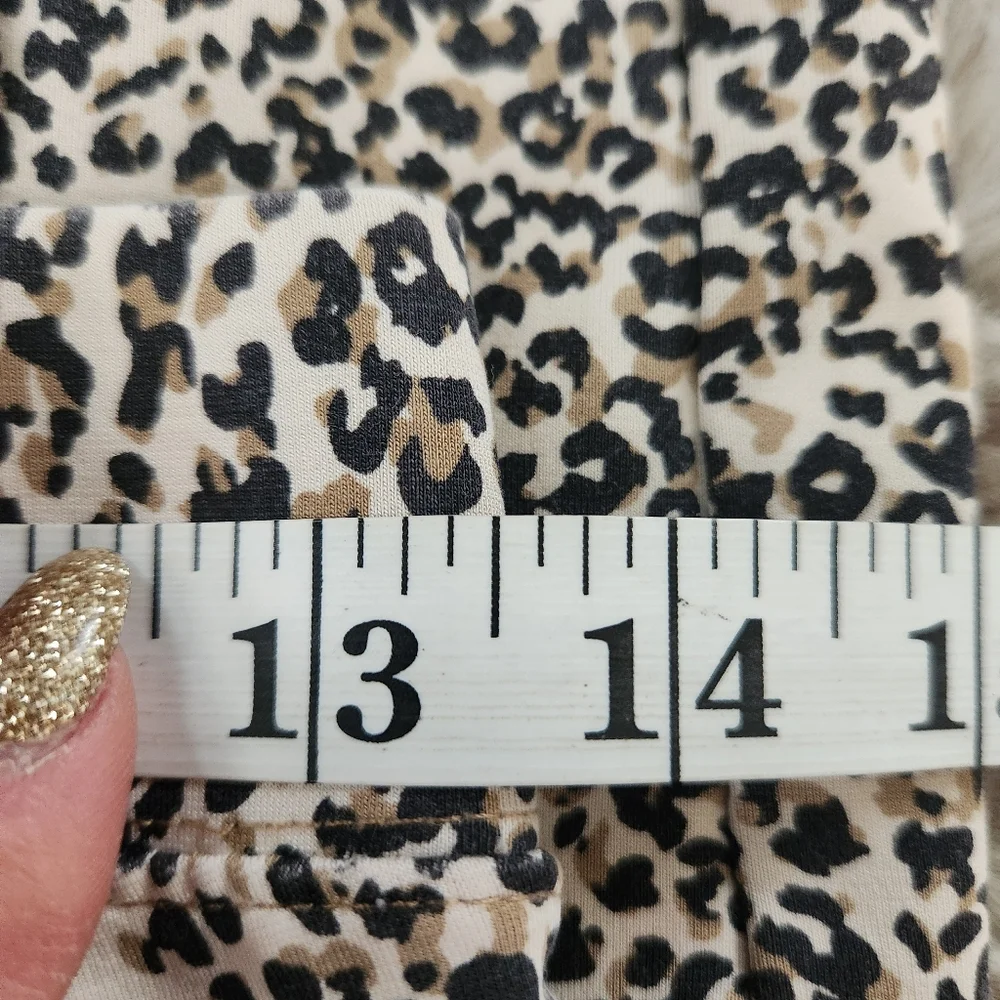 Old Navy Stevie High Rise‎ Front Seam Skinny Pants Leopard Print Women's Small
